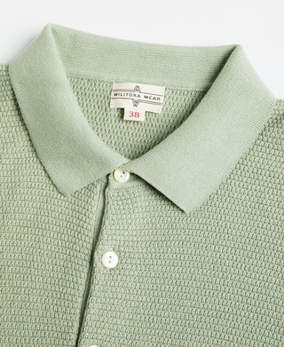 Lot 926 Jacquard Short Sleeve Polo Shirt - Light Green
