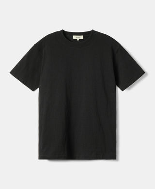 Regular Fit Heavyweight Tubular Jersey T-Shirt - Black