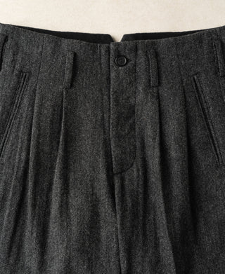 1930s Old Hollywood High-Waisted Wool Trousers