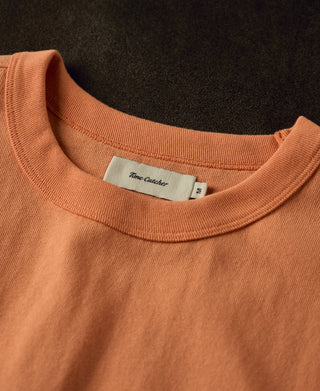 1900s Heavyweight Cotton Jersey Boxy T-Shirt - Light Orange