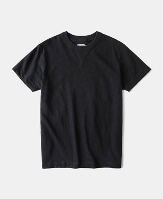 Heavyweight Cotton Gusset Tubular T-Shirt - Black