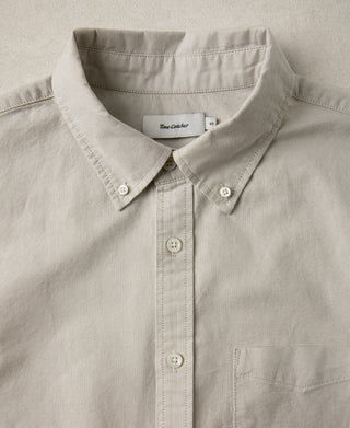 Classic Button-Down Oxford Shirt - Light Khaki