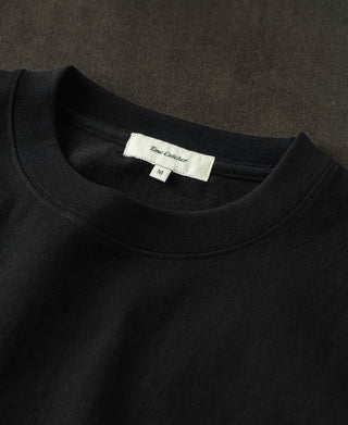 Regular Fit Heavyweight Tubular Jersey T-Shirt - Black