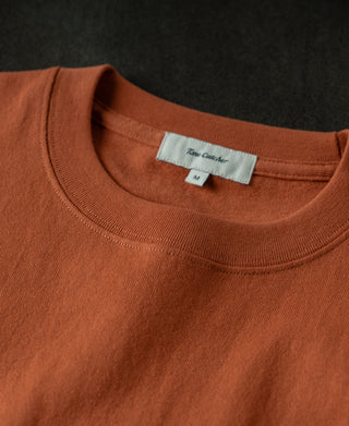 Regular Fit Heavyweight Tubular Jersey T-Shirt - Orange