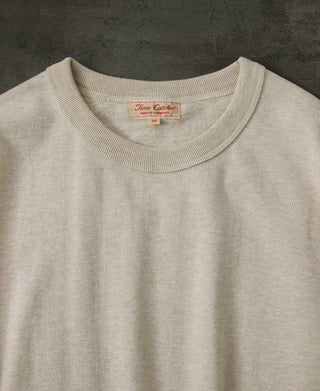 10,5 oz Baumwoll-Loopwheel-Langarm-T-Shirt – Haferflocken