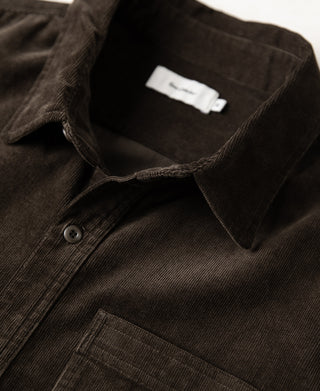 1960s Corduroy Work Shirt - Coffee