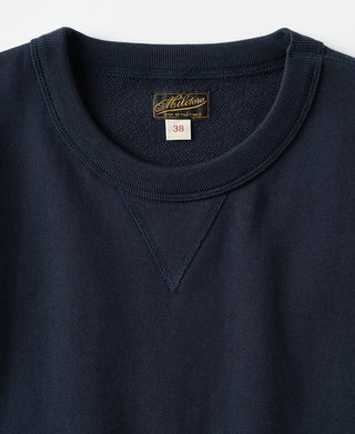 Lot 122 1940s Plain Set-in Crewneck Sweatshirt - Navy
