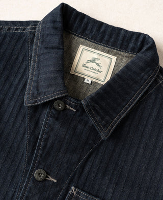 1920s Herringbone Denim Work Jacket