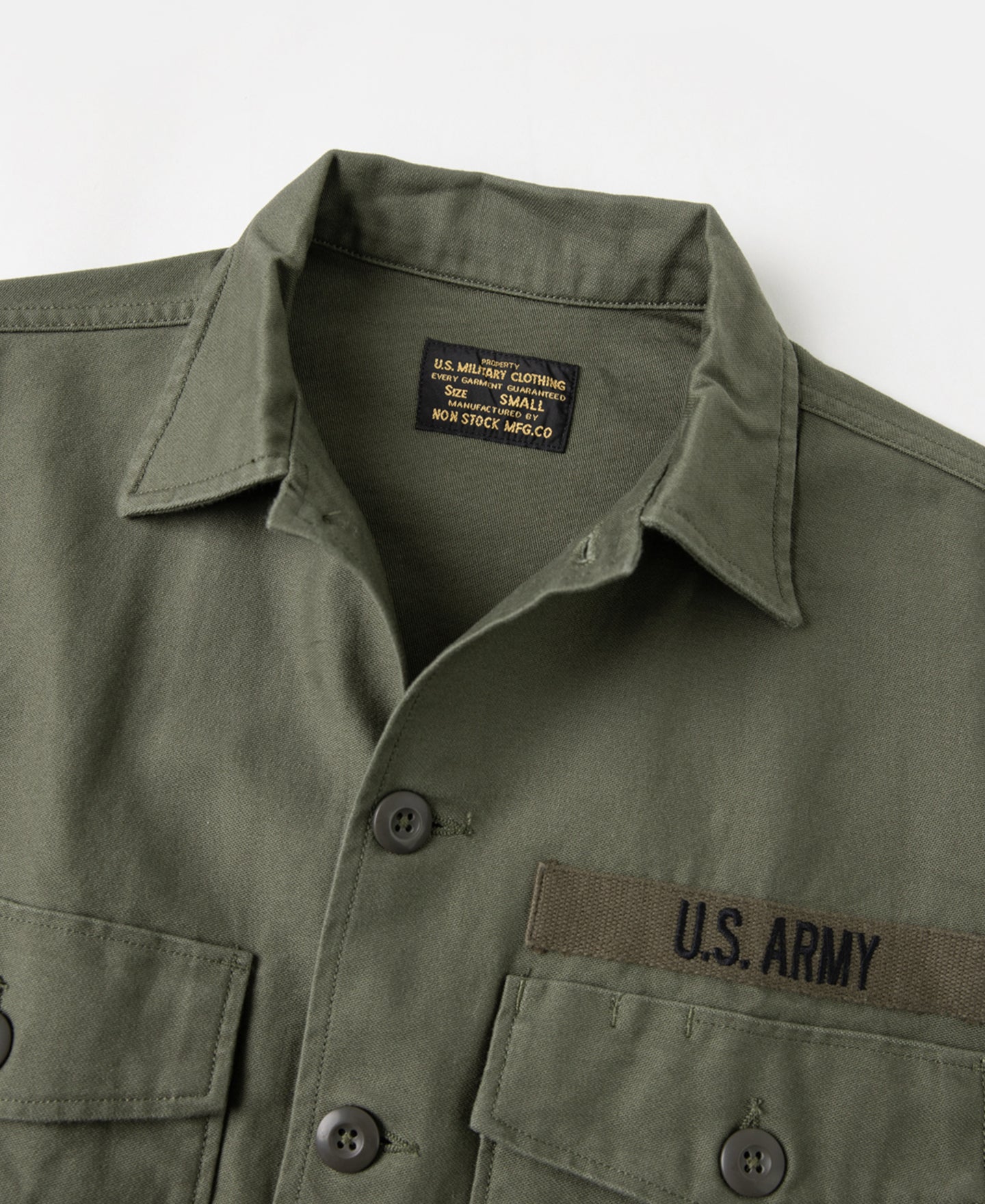 Vietnam War US Army OG107 Fatigue Utility Shirt Plain Olderbest