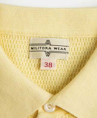 Lot 926 Jacquard Short Sleeve Polo Shirt - Yellow