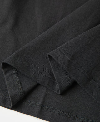 Heavyweight Plain Raglan Short Sleeve T-Shirt - Black