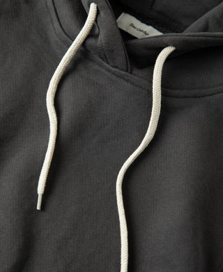 1950s Heavyweight Cotton Fleece Hoodie - Dark Gray