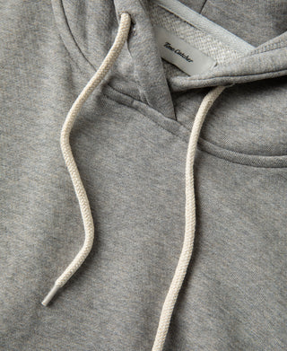 1950s Heavyweight Cotton Fleece Hoodie - Light Gray