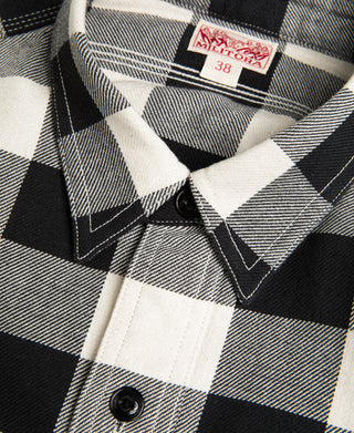 Lot 206 1940s Buffalo Plaid Shirt - Black/White
