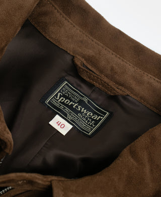 Sheepskin Suede Swing Top Jacket