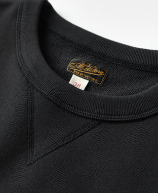 Lot 122 1940s Plain Set-in Crewneck Sweatshirt - Black
