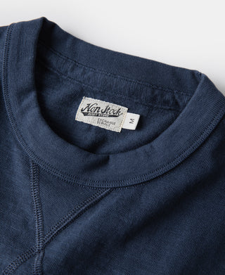 Heavyweight Cotton Gusset Tubular T-Shirt - Indigo