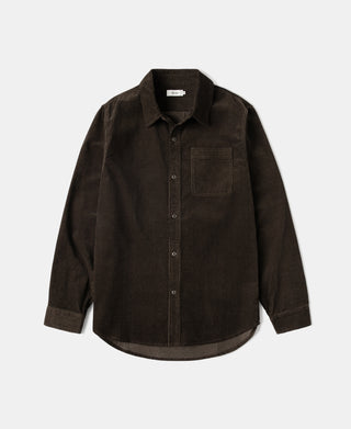 1960s Corduroy Work Shirt - Coffee