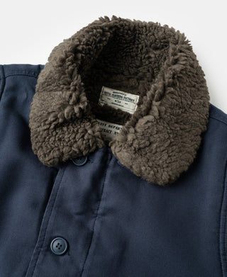 N-1 Wool Blend Deck Vest - Navy