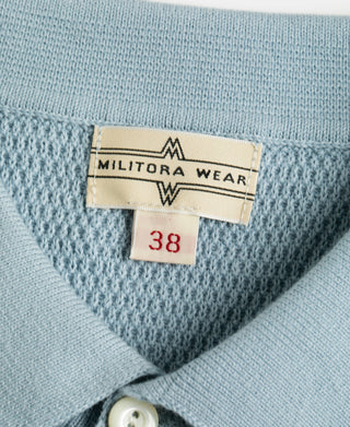 Lot 926 Jacquard Short Sleeve Polo Shirt - Light Blue