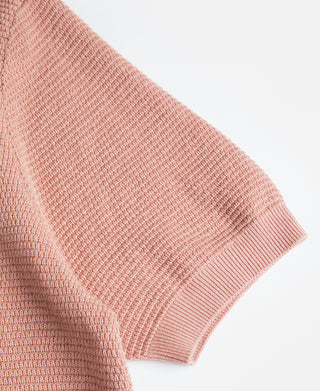 Lot 926 Jacquard Short Sleeve Polo Shirt - Pink