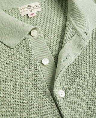 Lot 926 Jacquard Short Sleeve Polo Shirt - Light Green