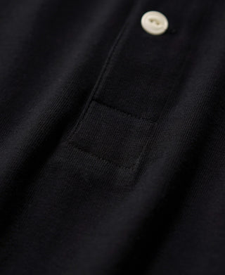1930년대 10.5온스 코튼 루프휠 튜블러 헨리 셔츠 - 블랙