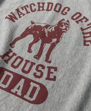 Watchdog 로고 프린트 리버스 위브 티셔츠 - 그레이