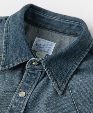 1950's 슬러브 데님 웨스턴 셔츠