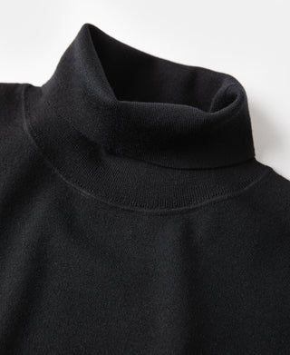 Lot 922 Merino Wool Turtleneck Sweater - Black