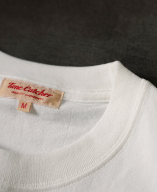 Regular Fit 9,3 oz Jersey-Rundhals-Schlauch-T-Shirt – Weiß