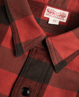 Lot 206 1940s Buffalo Plaid Shirt - Black/Red