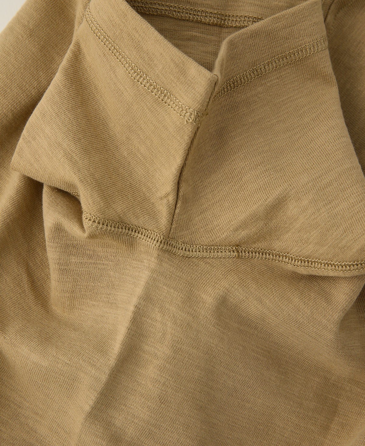Heavyweight US Cotton Gusset Tubular T-Shirt - Sand