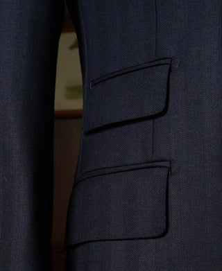 1930s Herringbone Double-Breasted Suit Jacket