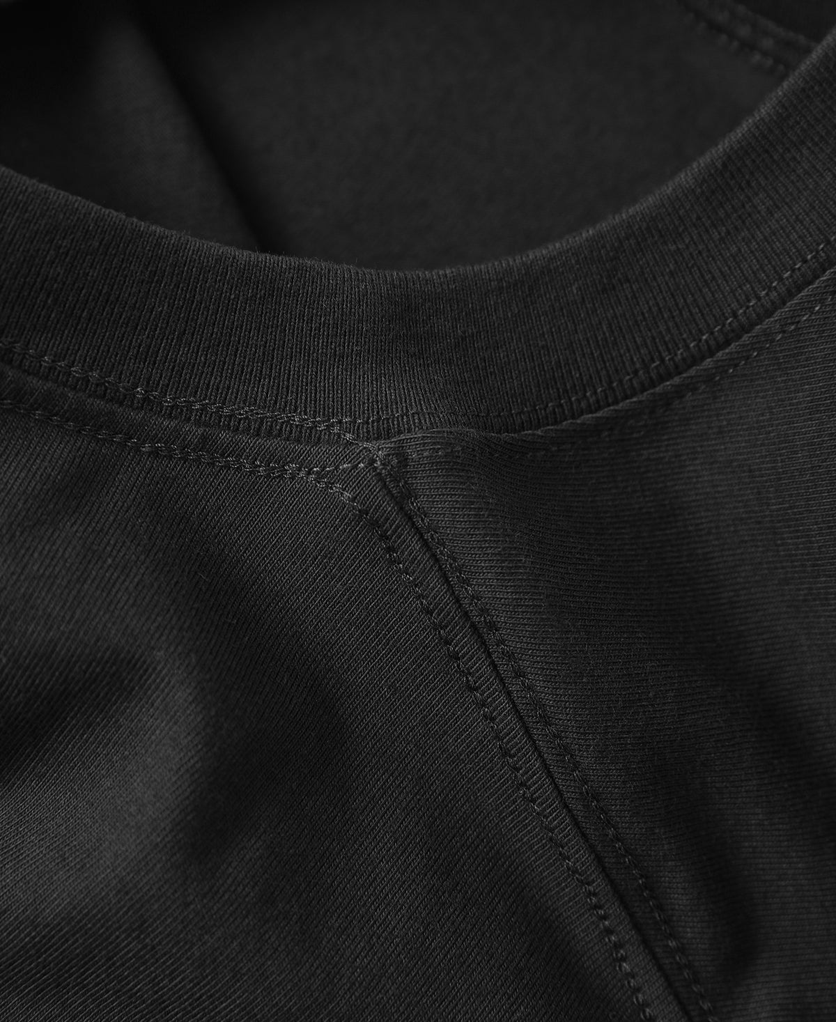 9.3 oz Cotton Oversize Tubular Pocket T-Shirt - Black