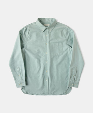 1960s Classic Button Down Oxford Shirt in Green