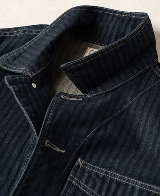 1920s Herringbone Denim Work Jacket