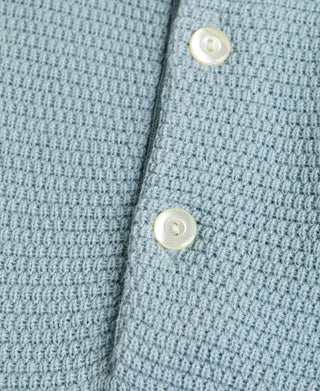 Lot 926 Jacquard Short Sleeve Polo Shirt - Light Blue