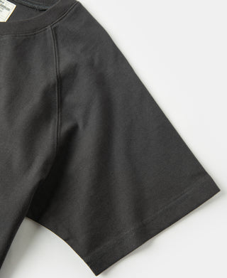 Heavyweight Plain Raglan Short Sleeve T-Shirt - Dark Gray
