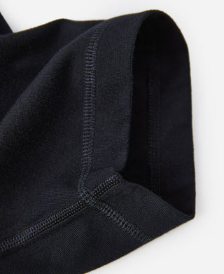 7.2온스 코튼 콘트라스트 팁 튜블러 라글란 V-거셋 티셔츠 - 블랙/그레이