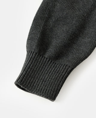 Wool-Blend Roll Neck Sweater - Dark Gray