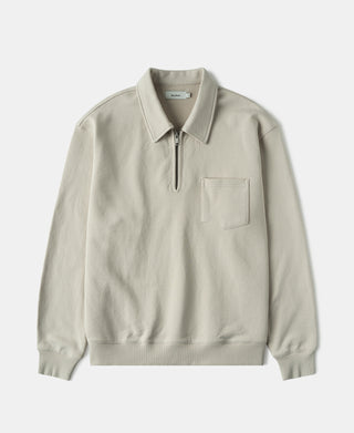 Heavyweight Quarter-Zip Collar Sweatshirt - Ivory