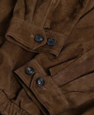 Sheepskin Suede Swing Top Jacket