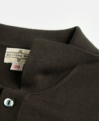 Lot 925 High-Twist Cotton Knit Polo - Coffee