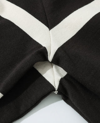 1940s Border Stripe T-Shirt - Vintage Black