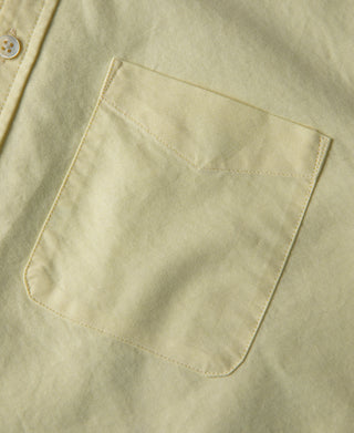 pocket detail of Yellow Button Down Oxford Shirt
