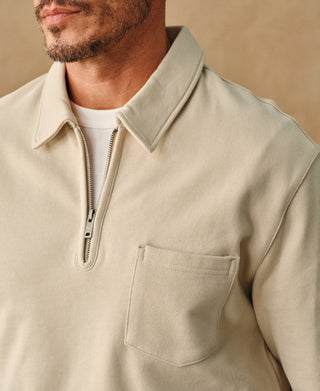 Heavyweight Quarter-Zip Collar Sweatshirt - Ivory