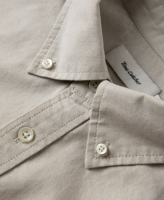 Classic Button-Down Oxford Shirt - Light Khaki