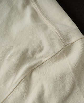 Regular Fit Heavyweight Tubular Jersey T-Shirt - Cream White