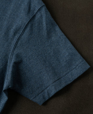 Regular Fit Heavyweight Tubular Jersey T-Shirt - Denim Blue